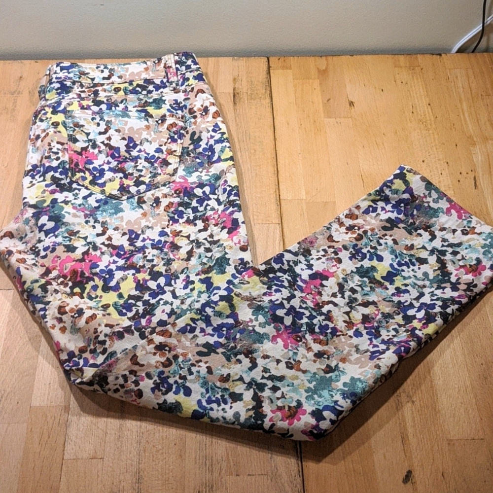 Ann Taylor modern fit multicolored Jeans 10